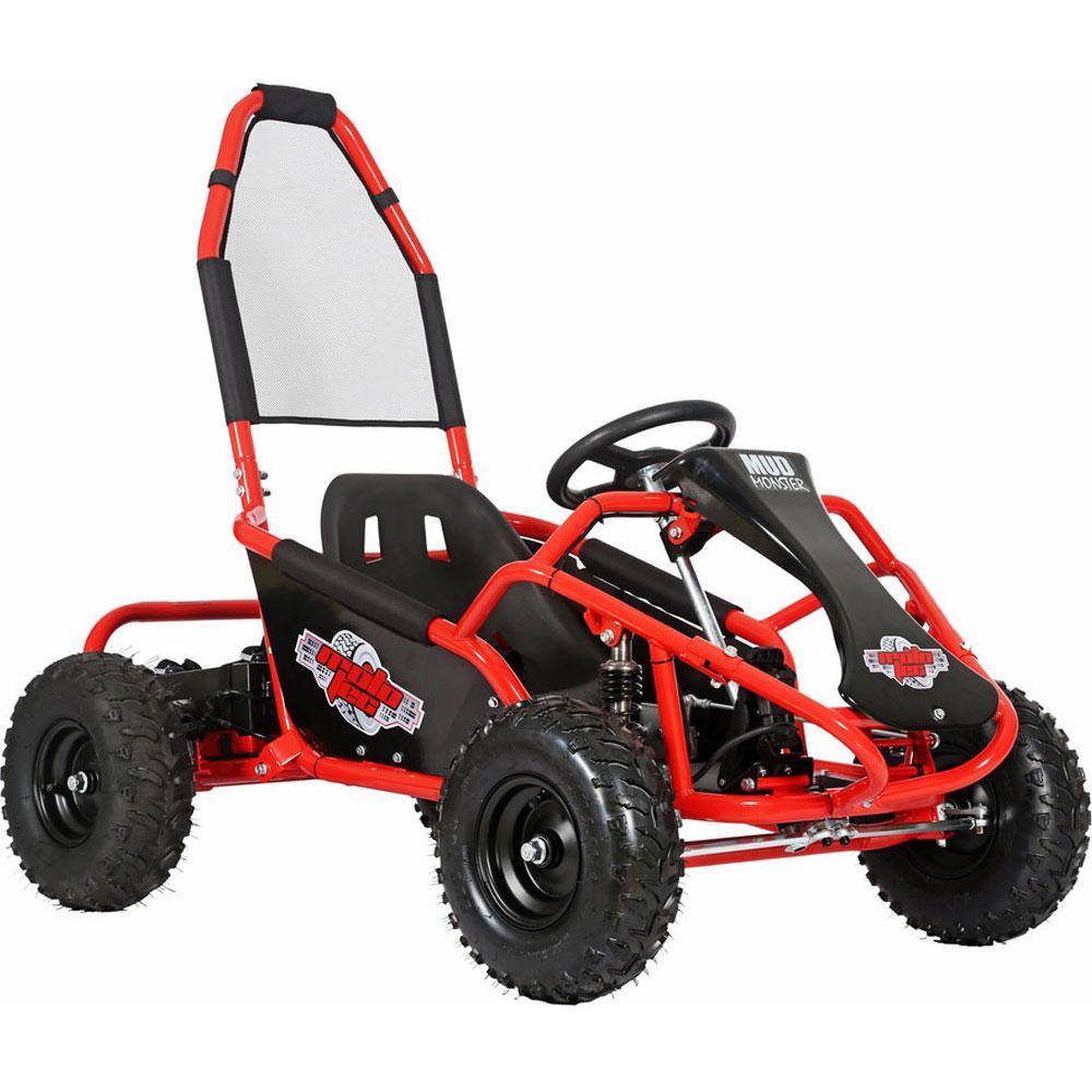 MotoTec Mud Monster 48V/12Ah 1000W Full Suspension Electric Go Kart MT-GK-Mud-1000w - ShopHubDepot