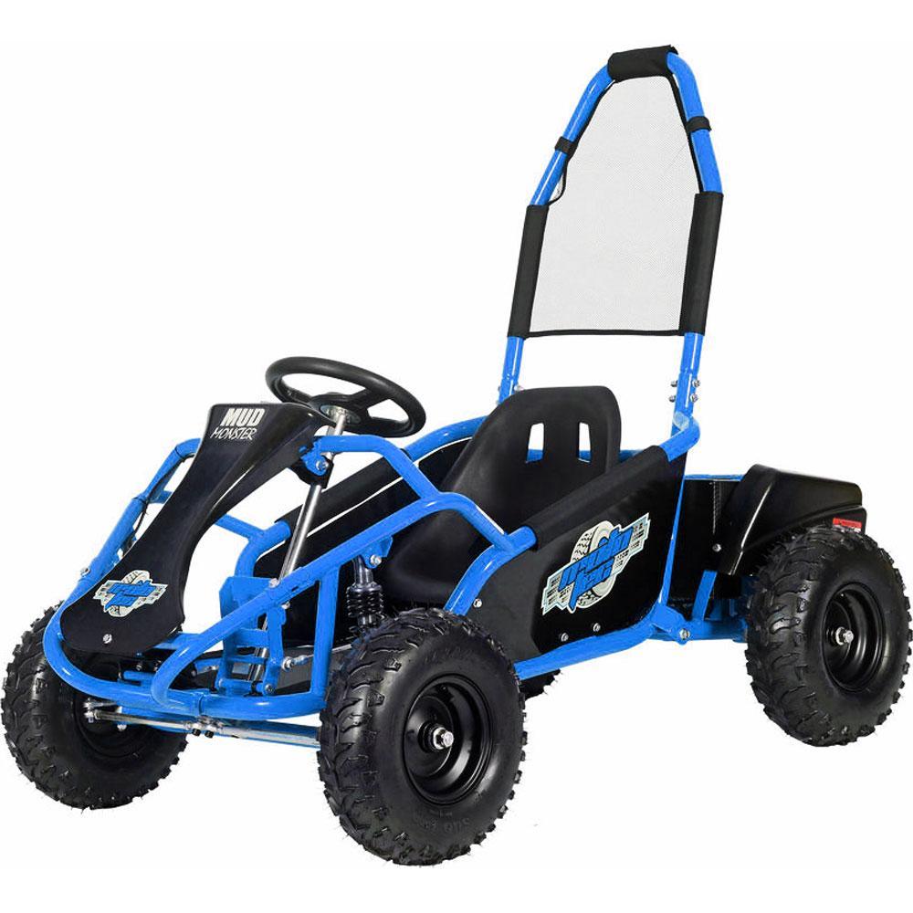 MotoTec Mud Monster 48V/12Ah 1000W Full Suspension Electric Go Kart MT-GK-Mud-1000w - ShopHubDepot