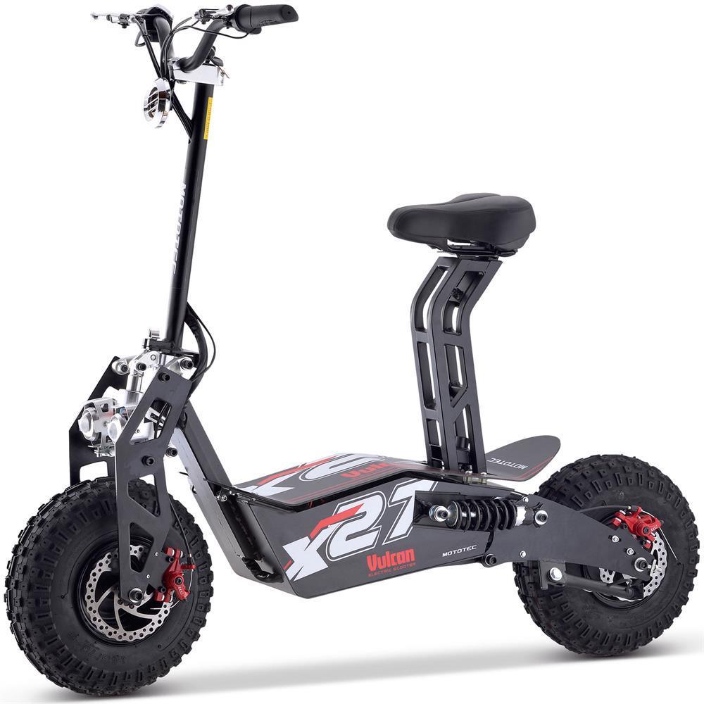 MotoTec Vulcan 48V/12Ah 1600W Folding Electric Scooter MT-Vulcan-1600w - ShopHubDepot