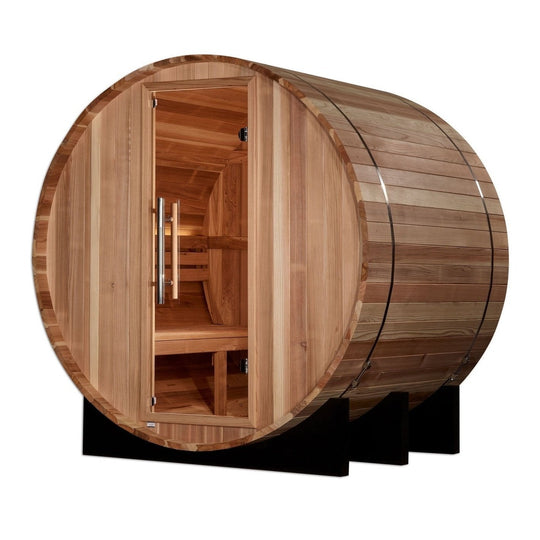 Golden Designs "St. Moritz" 2 Person Barrel Traditional Sauna - Pacific Cedar - GDI-B002-01 - ShopHubDepot