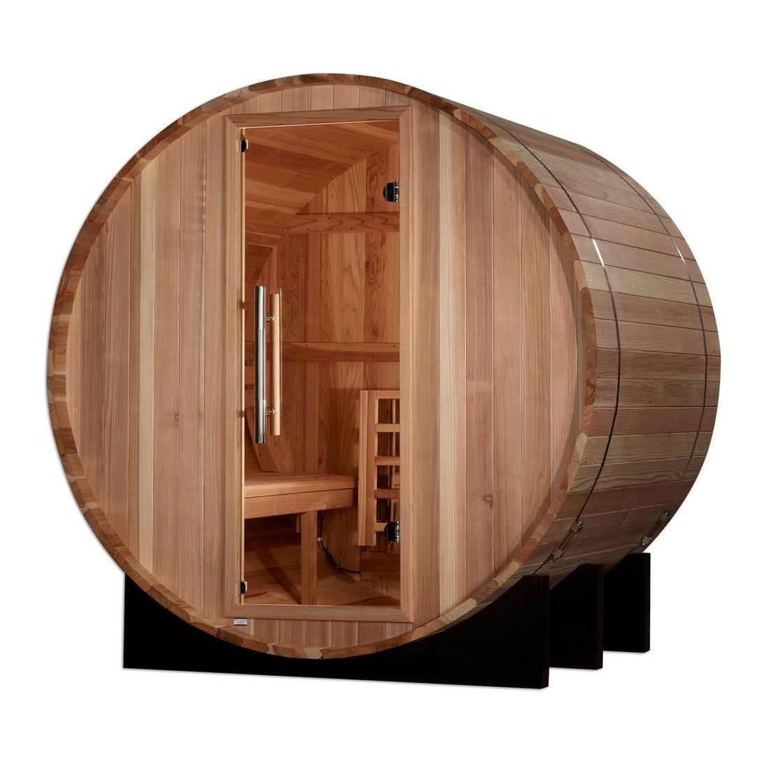 Golden Designs "St. Moritz" 2 Person Barrel Traditional Sauna - Pacific Cedar - GDI-B002-01 - ShopHubDepot