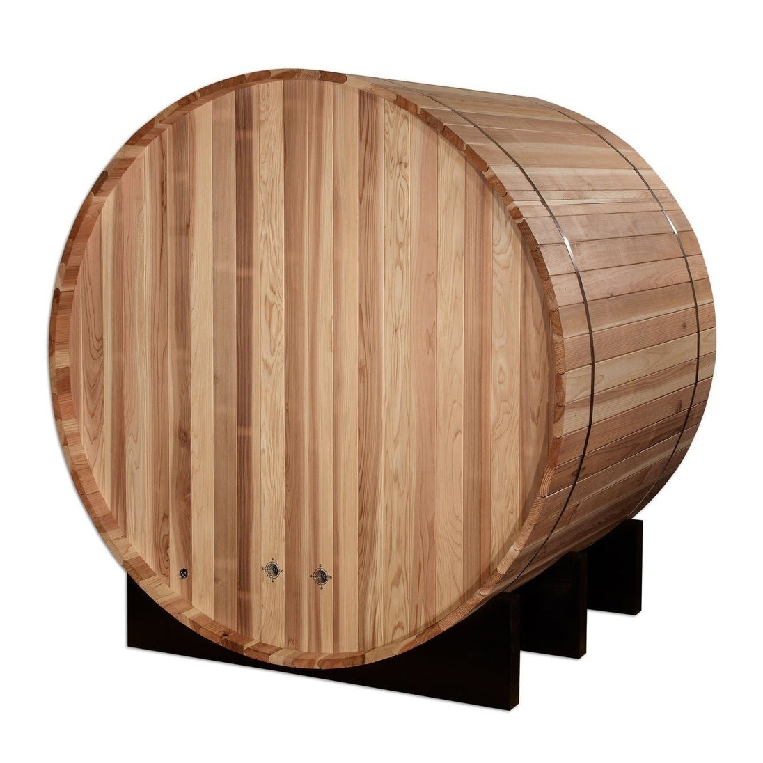 Golden Designs "St. Moritz" 2 Person Barrel Traditional Sauna - Pacific Cedar - GDI-B002-01 - ShopHubDepot