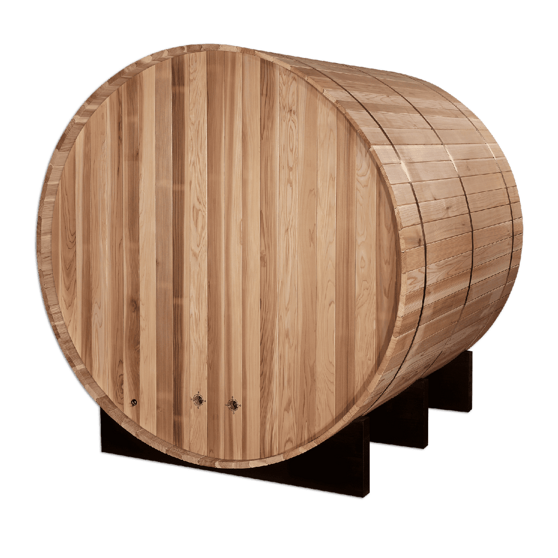 Golden Designs "Arosa" 4 Person Barrel Traditional Sauna - Pacific Cedar - GDI-B004-01 - ShopHubDepot
