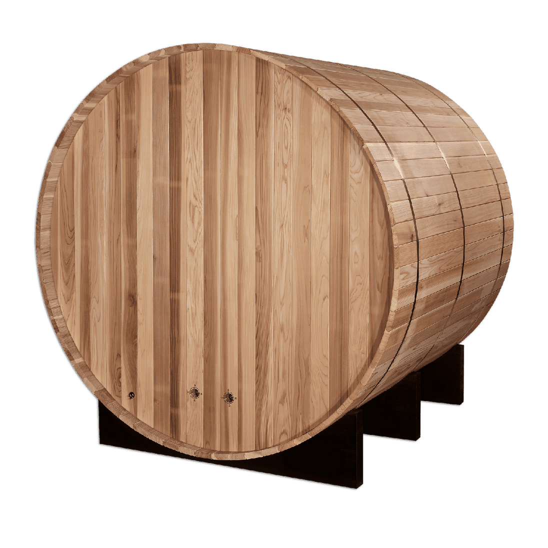 Golden Designs "Arosa" 4 Person Barrel Traditional Sauna - Pacific Cedar - GDI-B004-01