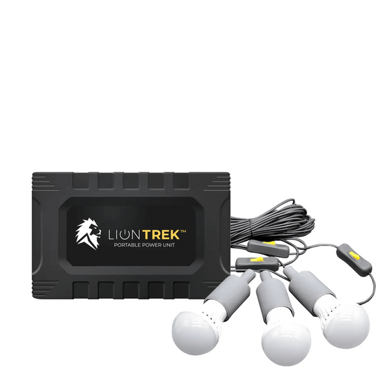 Lion Energy Trek Portable Solar Generator Kit (150W, 99.9Wh, LiFePO4) - ShopHubDepot