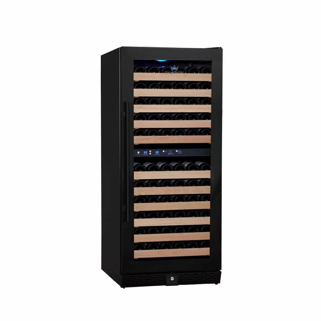 Kings Bottle 100 Bottle Upright Dual Zone Wine Fridge For Home KBU-100DX - ShopHubDepot