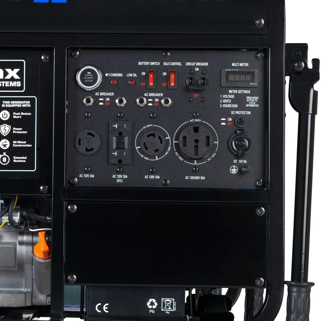 DuroMax XP13000E 13,000 Watt Portable Gas Powered Generator - ShopHubDepot