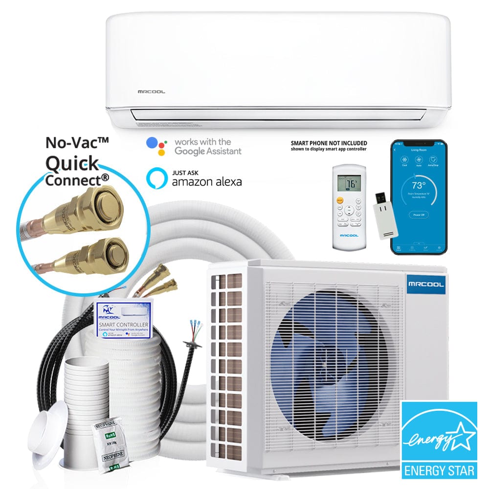 MRCOOL DIY 24K BTU Ductless Mini Split Heat Pump Complete System, Energy Star, 4th Gen, DIY-24-HP-WM-230C25