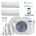 MRCOOL DIY Mini Split - 18,000 BTU 2 Zone Ductless Air Conditioner and Heat Pump with 25 ft. Install Kit, DIYM218HPW00C07 - ShopHubDepot