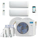 MRCOOL DIY Mini Split - 18,000 BTU 2 Zone Ductless Air Conditioner and Heat Pump with 25 ft. Install Kit, DIYM218HPW00C07 - ShopHubDepot