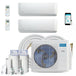 MRCOOL DIY Mini Split - 18,000 BTU 2 Zone Ductless Air Conditioner and Heat Pump with 25 ft. Install Kit, DIYM218HPW00C07 - ShopHubDepot